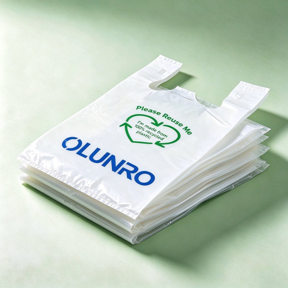 PCR PE Films & Bags | GRS Certified Recycled Packaging Vest Carrier — Retail · Europe