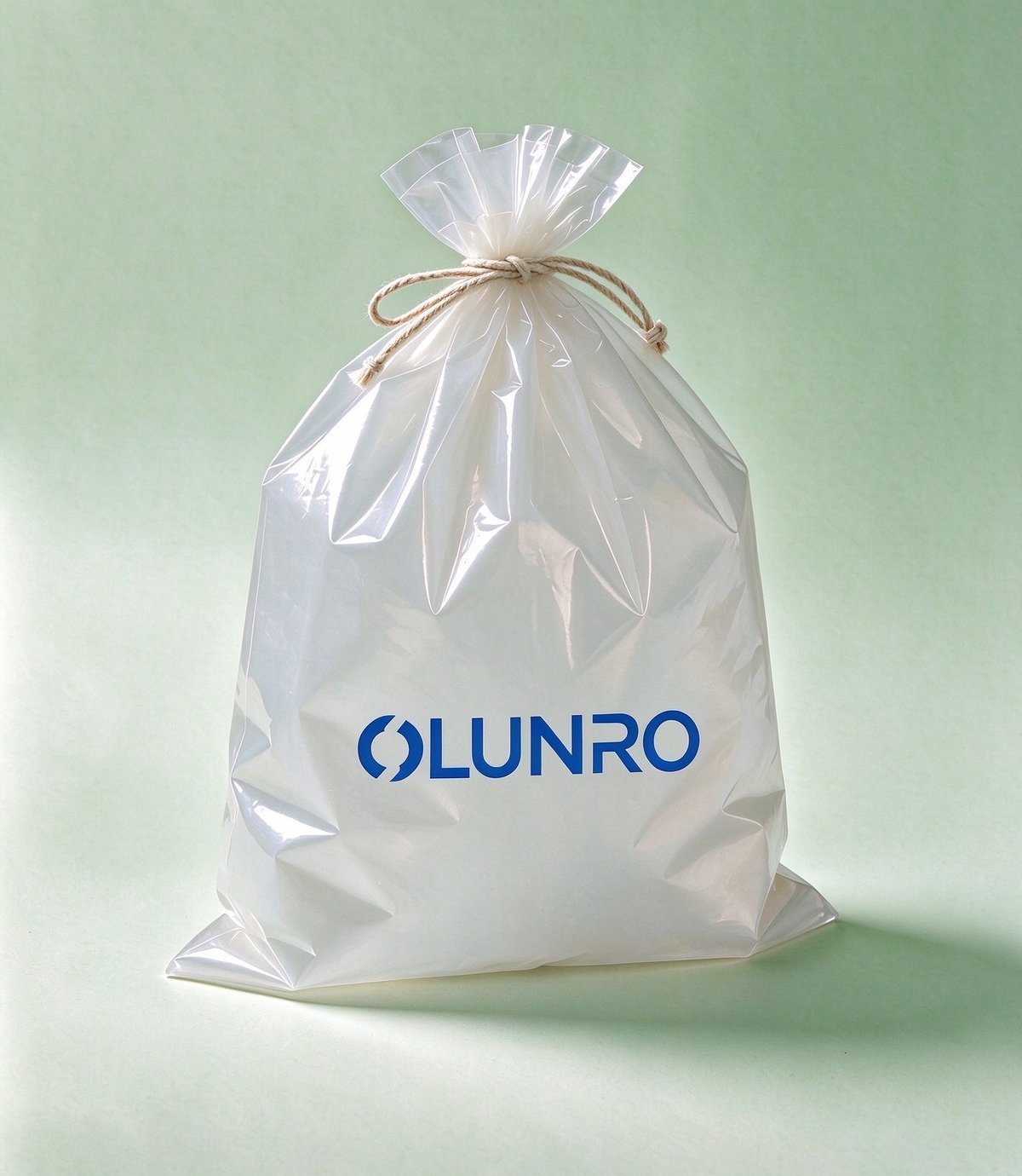 Productos Bolsa de PE (PCR) con cordón efecto escarchado