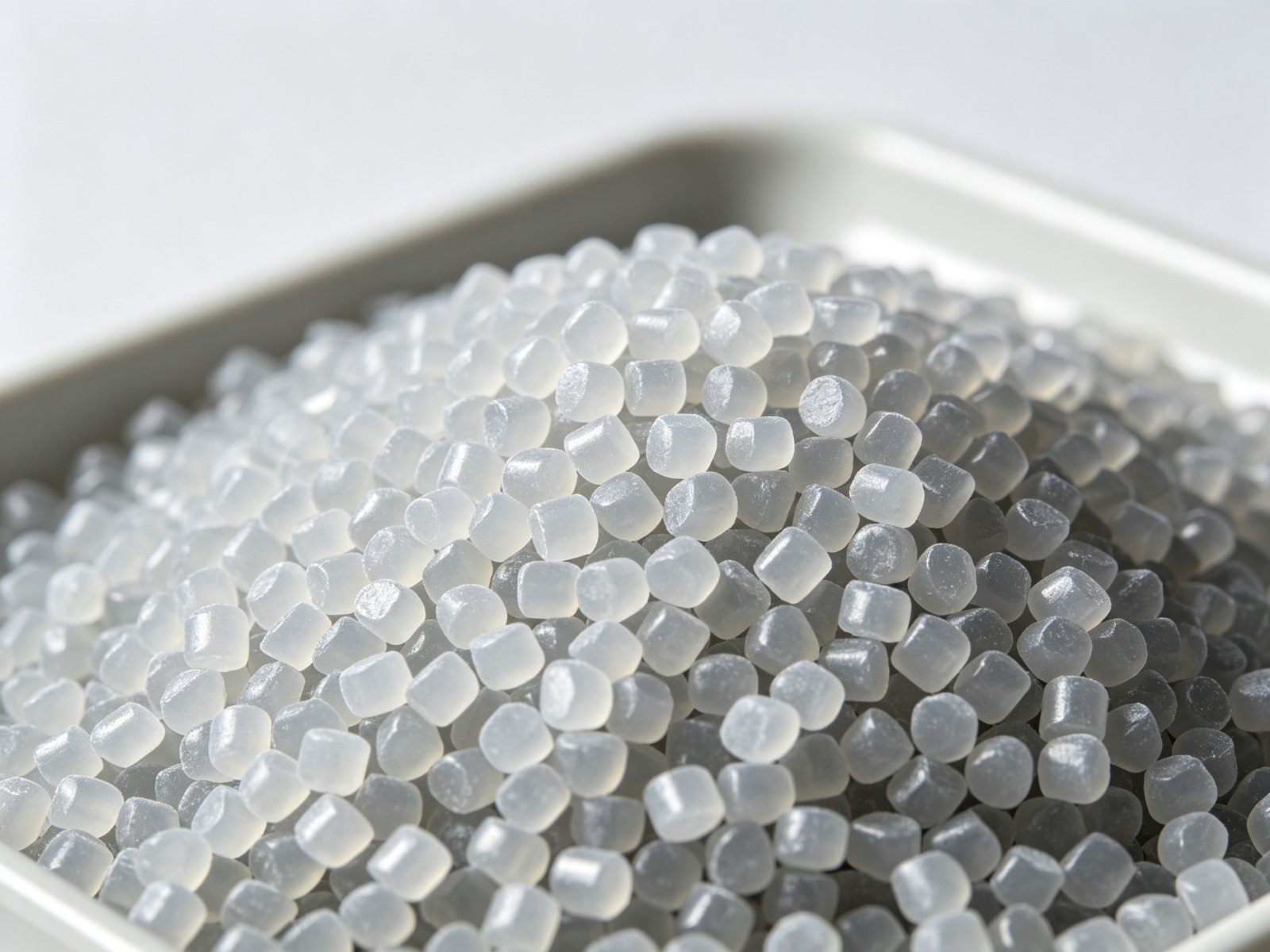 PCR recycled resin pellets